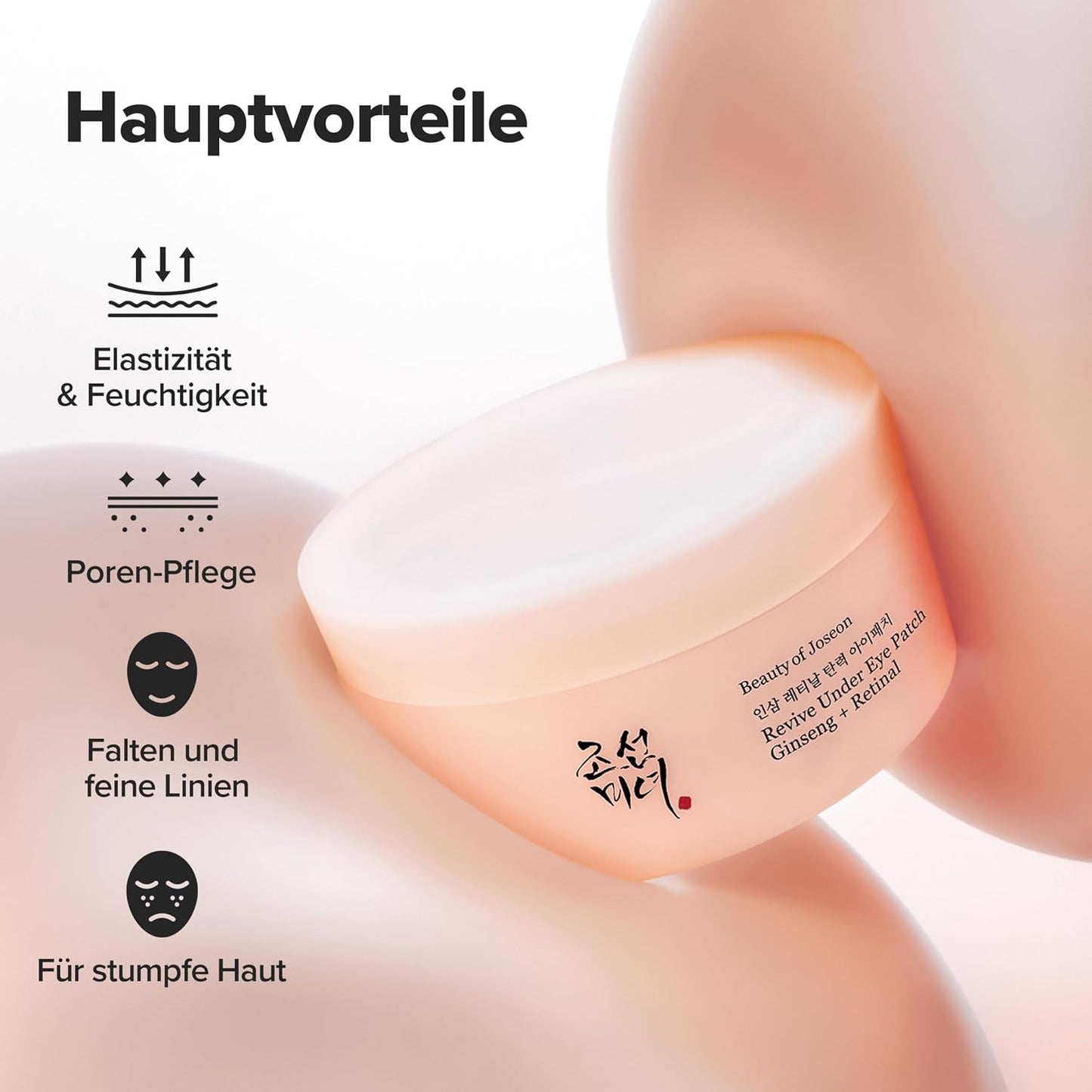 Beauty of Joseon Revive under Eye Patch, Augenmaske, Augenpads Gegen Schwellungen Und Augenringe, 60 Stück (30 Paare) | Augenpads, Gegen Schwellungen, Gegen Augenringe, 30 Paare