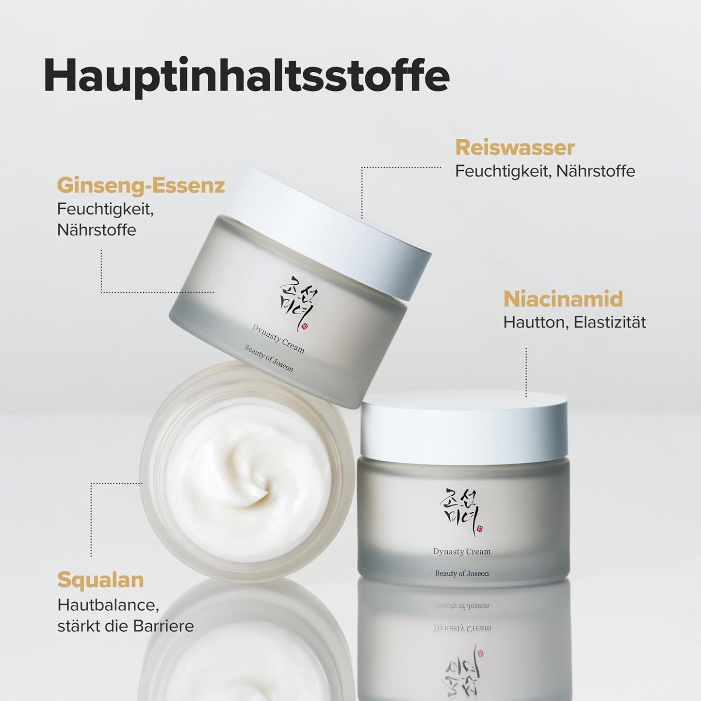 Beauty of Joseon Dynasty Cream | Korean Skincare Koreanische Kosmetik Hydratisierend, Feuchtigkeitscreme Gesicht Für Trockene Und Empfindliche Haut, 50Ml