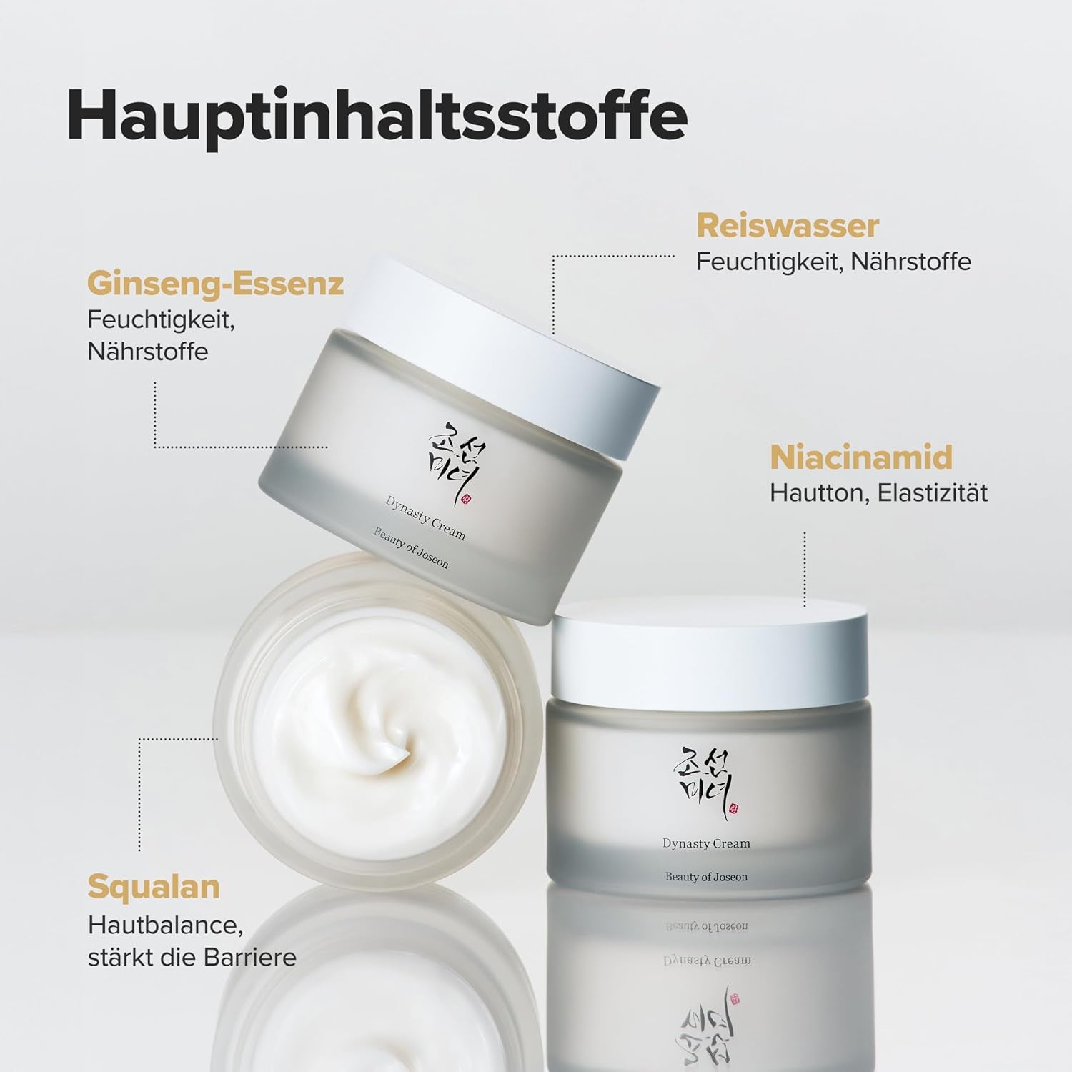 Beauty of Joseon Dynasty Cream | Korean Skincare Koreanische Kosmetik Hydratisierend, Feuchtigkeitscreme Gesicht Für Trockene Und Empfindliche Haut, 50Ml