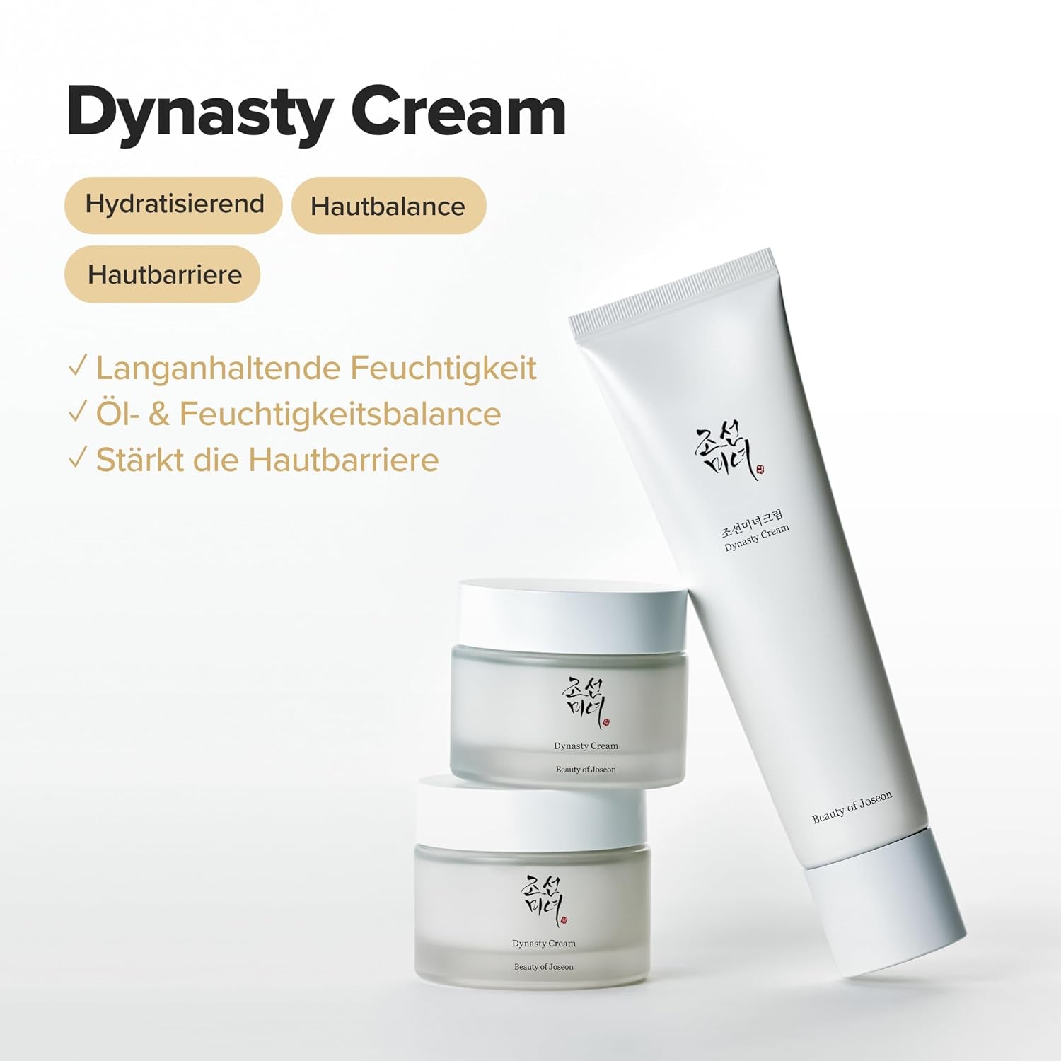 Beauty of Joseon Dynasty Cream | Korean Skincare Koreanische Kosmetik Hydratisierend, Feuchtigkeitscreme Gesicht Für Trockene Und Empfindliche Haut, 50Ml